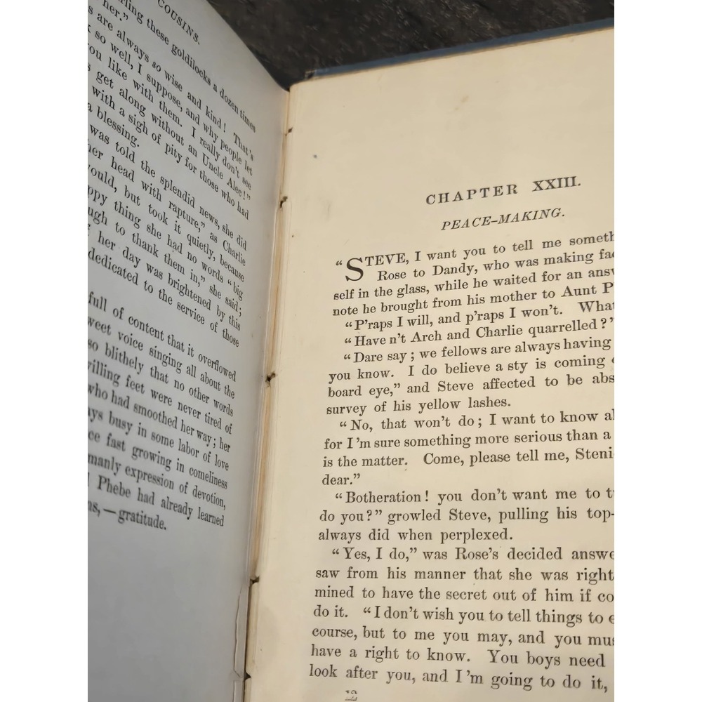 Vtg Eight Cousins by Louisa M Alcott - 1892 - B18 Antique Facsimile Signature - Picture 12 of 12